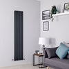 Radiatore di Design Verticale Antracite Disponibile in Diverse Misure - Delta