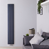 Radiatore di Design Verticale Antracite in Alluminio - 1600 x 280mm - 920W - Aurora