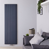 Radiatore di Design Verticale Antracite in Alluminio - 1600 x 565mm - 1840W - Aurora