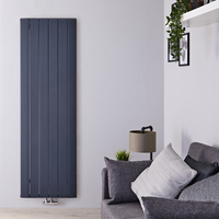 Radiatore di Design Verticale Antracite in Alluminio - 1600 x 565mm - 1840W - Aurora