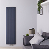 Radiatore di Design Verticale Antracite in Alluminio - 1800 x 470mm - 1729W - Aurora