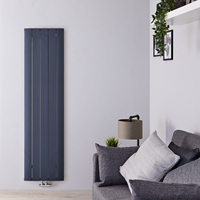 Radiatore di Design Verticale Antracite in Alluminio - 1800 x 470mm - 1729W - Aurora