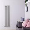 Radiatore di Design Verticale Argento - 1600 x 354mm - 1193W - Sloane