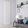 Radiatore di Design Verticale Bianco a Colonne Piatte - 1780mm x 630mm - (Pannello Doppio)