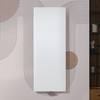 Radiatore di Design Verticale Bianco a Piastra (Pannello Singolo) 1800mm - Attacco Centrale - Scelta della Dimensione