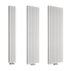 Radiatore di Design Verticale Bianco con Attacchi Centrali Revive Caldae - Disponibile in Diverse Misure