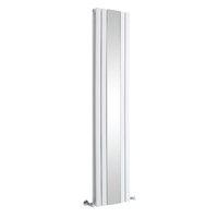 Radiatore di Design Verticale Bianco con Specchio Sloane - Disponibile in Diverse Misure