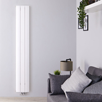 Radiatore di Design Verticale Bianco in Alluminio - 1800 x 280mm - 1038W - Aurora