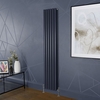 Radiatore di Design Verticale Blu (Regal Blue) Alto 1780mm - Colonne Ovali - Revive