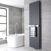 Radiatore di Design Verticale con Porta Asciugamani Antracite - 1800 x 600mm - 1404W - Rubi