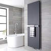 Radiatore di Design Verticale con Porta Asciugamani Antracite - 1800 x 600mm - 1404W - Rubi