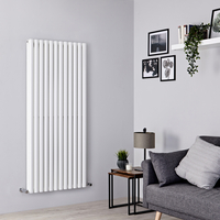 Radiatore di Design Verticale Doppio - Bianco - Colonne Ovali - 2457 Watt
