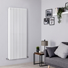 Radiatore di Design Verticale Doppio - Bianco - Colonne Ovali - 2803 Watt