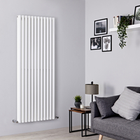 Radiatore di Design Verticale Doppio - Bianco - Colonne Ovali - 2803 Watt