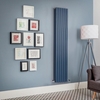 Radiatore di Design Verticale Doppio Blu Marino Revive - Disponibile in Diverse Misure