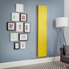 Radiatore di Design Verticale Doppio Giallo Revive - Disponibile in Diverse Misure