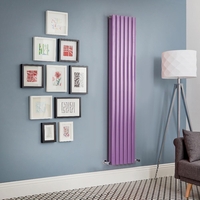 Radiatore di Design Verticale Doppio Viola Revive - Disponibile in Diverse Misure