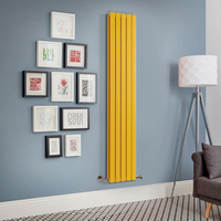 Radiatore di Design Verticale Giallo - Alto 1780mm - Scelta di Larghezze - Delta