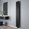 Radiatore di Design Verticale in Alluminio - Nero - 1800mm x 280mm - Aris