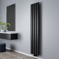 Radiatore di Design Verticale in Alluminio - Nero - 1800mm x 375mm - Aris