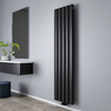 Radiatore di Design Verticale in Alluminio - Nero - 1800mm x 470mm - Aris