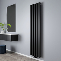 Radiatore di Design Verticale in Alluminio - Nero - 1800mm x 470mm - Aris