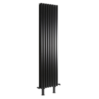 Radiatore di Design Verticale Nero con Piedini In Diverse Misure - Revive