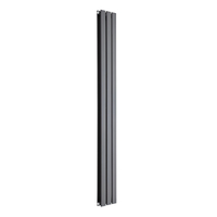 Radiatore di Design Verticale Piatto - 1750mm x 210mm - Doppio Pannello - Antracite