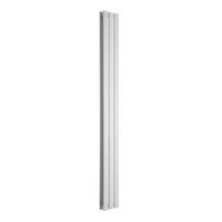 Radiatore di Design Verticale Piatto - 1750mm x 210mm - Doppio Pannello - Bianco