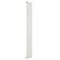Radiatore di Design Verticale Piatto - 1750mm x 210mm - Pannello Singolo - Bianco