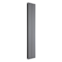 Radiatore di Design Verticale Piatto - 1750mm x 350mm - Doppio Pannello - Antracite