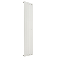 Radiatore di Design Verticale Piatto - 1750mm x 350mm - Pannello Singolo - Bianco