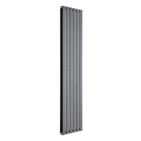 Radiatore di Design Verticale Piatto - 1750mm x 420mm - Doppio Pannello - Antracite