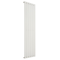 Radiatore di Design Verticale Piatto - 1750mm x 420mm - Pannello Singolo - Bianco