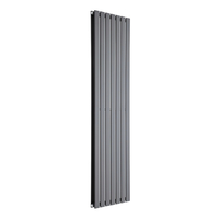 Radiatore di Design Verticale Piatto - 1750mm x 490mm - Doppio Pannello - Antracite