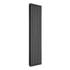Radiatore di Design Verticale Piatto - 1750mm x 490mm - Doppio Pannello - Nero Opaco