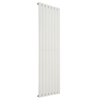 Radiatore di Design Verticale Piatto - 1750mm x 490mm - Pannello Singolo - Bianco