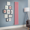 Radiatore di Design Verticale Rosa - Alto 1780mm - Scelta di Larghezze - Delta