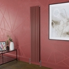 Radiatore di Design Verticale Rosso (Booth Red) Alto 1780mm - Colonne Ovali - Revive