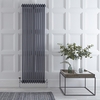 Radiatore di Design Verticale Stile Ghisa Antracite - 1800 x 563 x 100mm - 2338W - Regent