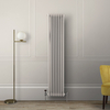 Radiatore di Design Verticale Tradizionale Triplo - Bianco - 1800 x 380 x 100mm
