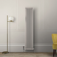 Radiatore di Design Verticale Tradizionale Triplo - Bianco - 1800 x 380 x 100mm