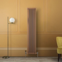 Radiatore di Design Verticale Tradizionale Triplo - Giallo (Autumn Yellow) - Alto 1800mm - Regent