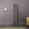 Radiatore di Design Verticale Tradizionale Triplo - Viola (Dahlia Purple) - Alto 1800mm - Regent