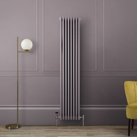Radiatore di Design Verticale Tradizionale Triplo - Viola (Dahlia Purple) - Alto 1800mm - Regent
