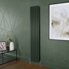 Radiatore di Design Verticale Verde (Evergreen) Alto 1780mm - Colonne Ovali - Revive