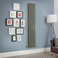 Radiatore di Design Verticale Verde Salvia - Alto 1780mm - Scelta di Larghezze - Delta