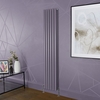 Radiatore di Design Verticale Viola (Dahlia Purple) Alto 1780mm - Colonne Ovali - Revive
