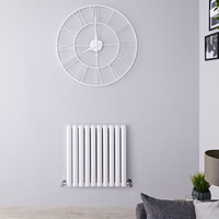 Radiatore Doppio di Design Orizzontale Bianco - 600 x 595mm - 783W - Revive