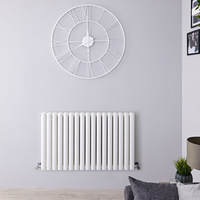 Radiatore Doppio di Design Orizzontale Bianco - 601 x 1000mm - 1331W - Revive